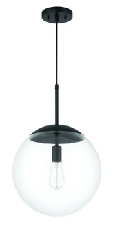 Gaze 12'' 1 Light Pendant in Flat Black (20|56892-FB)