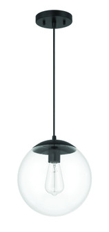 Gaze 10'' 1 Light Pendant in Flat Black (20|56891-FB)