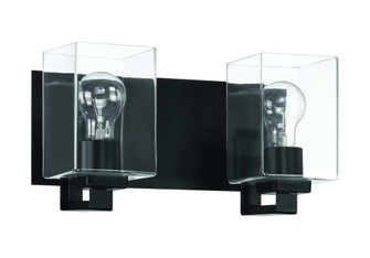 McClane 2 Light Vanity in Flat Black (20|18514FB2)