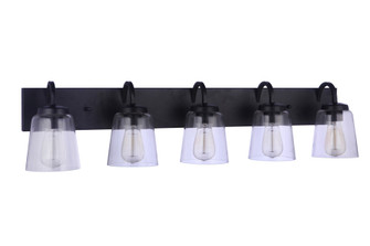 Elsa 5 Light Vanity in Flat Black (20|16340FB5)