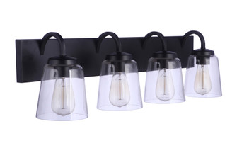 Elsa 4 Light Vanity in Flat Black (20|16331FB4)