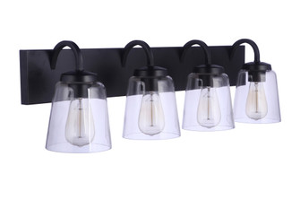 Elsa 4 Light Vanity in Flat Black (20|16331FB4)