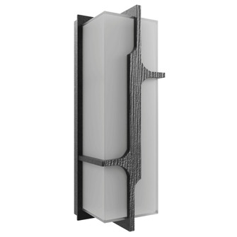Avenue Outdoor 18''H Faux Wood Grain LED Wall Sconce in Black (4450|AV2618-BLK)