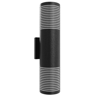 Avenue Outdoor 18''H Up/Down LED Wall Sconce with Perforated Black Frame (4450|AV2718-BLK)