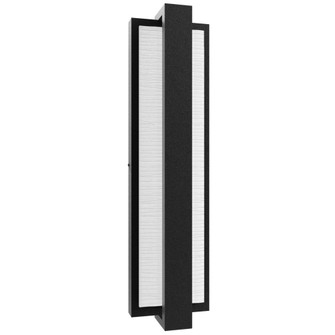 Avenue Outdoor 18''H White Textured Panel LED Wall Sconce in Black (4450|AV2918-BLK)