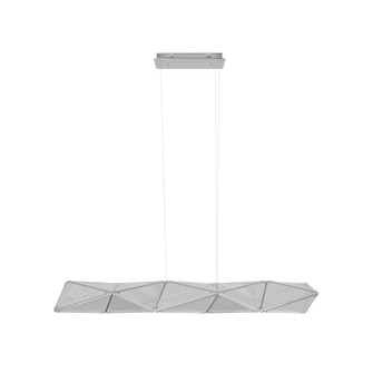 Seoul 55''W Geometric LED Pendant in Chrome (4450|HF7855-CH)
