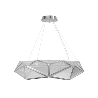 Seoul 47''W Geometric LED Pendant in Chrome (4450|HF7850-CH)