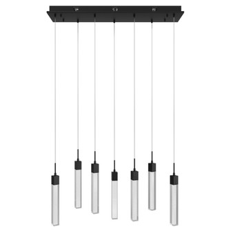 The Original Glacier 7-Light 47''W LED Chandelier in Black/Snow Acrylic (4450|HF1900-7-GL-BK-SNW)