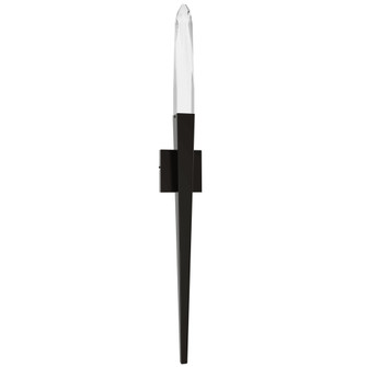 Aspen 32''H LED Wall Sconce in Dark Bronze/Clear Crystal (4450|HF3040-AP-DBZ-C)