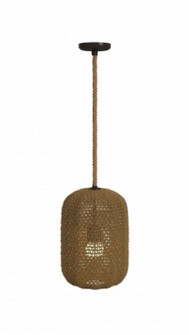 Malibu 16'' Oval Natural Hemp Rope Pendant (4450|HF1005-RP)