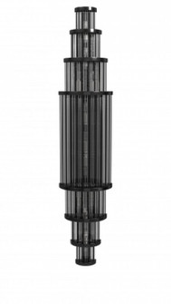 Waldorf 38'  Wall Sconce in Polished Nickel  with Glass Rods (4450|HF1922-GM)