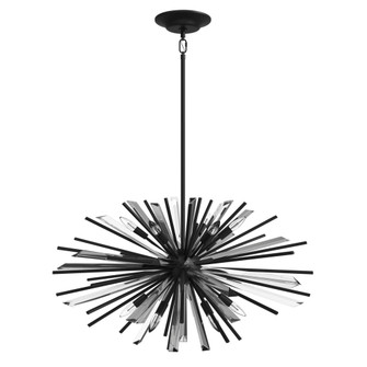 Palisades 32''W Sputnik Chandelier in Black (4450|HF8202-BK)