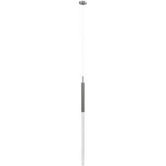 Main Street 1-Light 1''W Pendant in Polished Nickel/Snow (4450|HF2020-SNW-PN)
