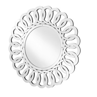 Sparkle 31.5 in. Contemporary Round Mirror in Clear (758|MR9127)