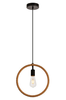 Gerrit Collection Pendant D12.4 H12.8 Lt:1 Black and Brown Finish (758|LDPD2085)