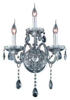 Verona 3 light Siver Shade Wall Sconce Golden Shadow (Champagne) Royal Cut Crystal (758|7953W3SS-SS/RC)