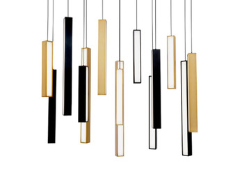 Chaos Multilight Pendant Light (3612|PD-64814L-BK/AB-BK)