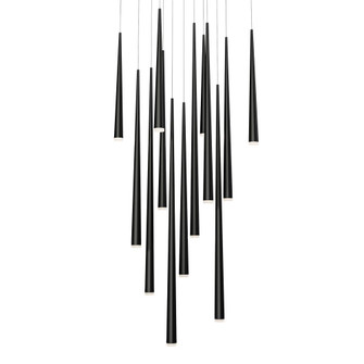 Cascade Multilight Pendant Light (3612|PD-41813S-BK)