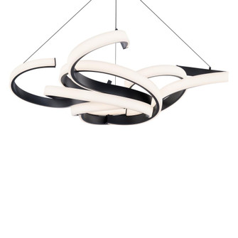 WOVEN 52IN ROUND PENDANT 3000K (3612|PD-22452-BK)