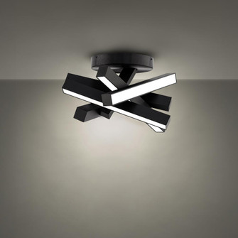 CHAOS 17IN FLUSH MOUNT 3000K (3612|FM-64817-BK)