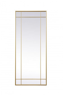 French Panel Full Length Mirror 30x70 Inch in Brass (758|MR3FL3070BRA)