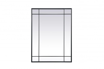 French Panel Wall Mirror 30x40 Inch in Black (758|MR3A3040BLK)