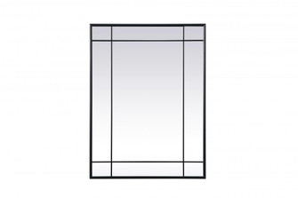 French Panel Wall Mirror 30x40 Inch In Black (758|MR3A3040BLK)