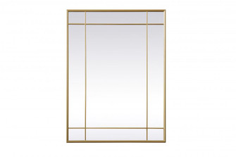 French Panel Wall Mirror 30x40 Inch In Brass (758|MR3A3040BRA)