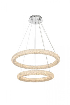Bowen 28 inch Adjustable LED Chandelier in Chrome (758|3800G28C)