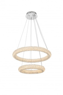 Bowen 24 inch Adjustable LED Chandelier in Chrome (758|3800G24C)