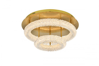 Bowen 22 inch Adjustable LED Flush Mount in Satin Gold (758|3800F22L2SG)