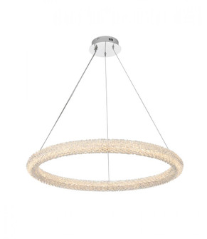 Bowen 32 Inch Adjustable LED Chandelier in Chrome (758|3800D31C)