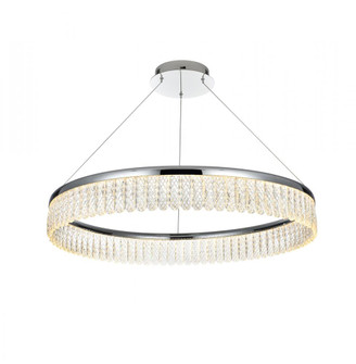 Rune 32 inch Adjustable LED chandelier in Chrome (758|2060D32C)