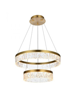 Linden 22 Inch Adjustable LED Chandelier in Satin Gold (758|2050G22SG)