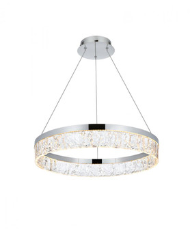 Linden 22 inch Adjustable LED chandelier in Chrome (758|2050D22C)