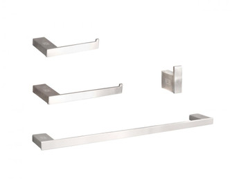 Bathroom hardware set 24''x2.9''+7''x2.9''+2.2''x1.5''+9.6''x2.9'' BN (758|HWB-13S4BNK)