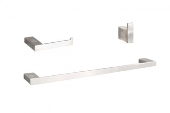 Bathroom hardware set 24''x2.9''+7''x2.9''+2.2''x1.5'' brushed nickel (758|HWB-13S3HBNK)