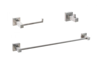 Isla 3-Piece Bathroom Hardware Set in Brushed Nickel (758|HWB-12S3HBNK)