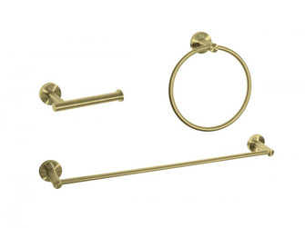 Alma 3-piece Bathroom Hardware Set in Brushed Gold (758|HWB-11S3RBGD)