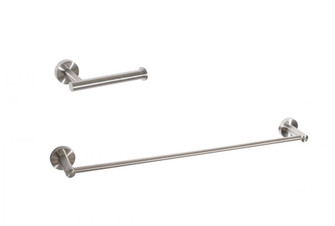 Bathroom hardware set 24''x2.8''+6.2''x3.5'' brushed nickel (758|HWB-11S2BNK)