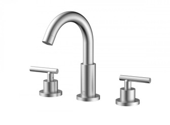 Leah 8 inch Widespread Double Handle Bathroom Faucet in Brushed Nickel (758|FAV-1009BNK)