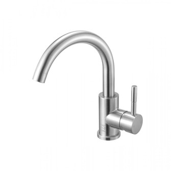 Louis Single Hole Single Handle Bathroom Faucet in Brushed Nickel (758|FAV-1003BNK)