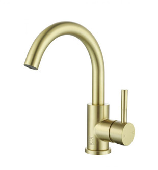Louis Single Hole Single Handle Bathroom Faucet in Brushed Gold (758|FAV-1003BGD)
