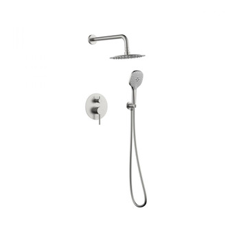 George Complete Shower Faucet System with Rough-in Valve in Brushed Nickel (758|FAS-9001BNK)