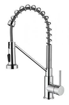 Yara Single Handle Pull Down Sprayer Kitchen Faucet in Chrome (758|FAK-310PCH)