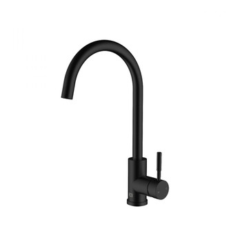 Finn Single Handle Kitchen Faucet in Matte Black (758|FAK-307MBK)