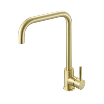 Levi Single Handle Pull Down Sprayer Kitchen Faucet in Brushed Gold (758|FAK-308BGD)