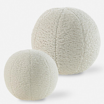 Uttermost Capra Ball Sheepskin Pillows Set/2 (85|64048)