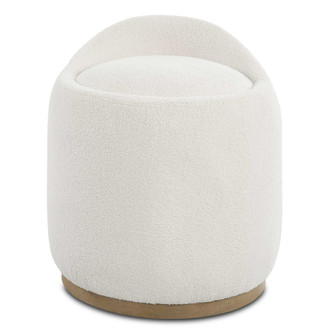 Uttermost Swirl Swivel Sheepskin Ottoman (85|23186)