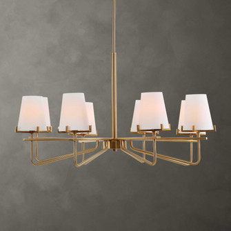 Uttermost Lassen 8 Light Brass Chandelier (85|21382)